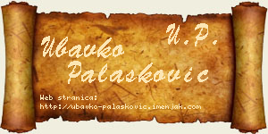 Ubavko Palasković vizit kartica